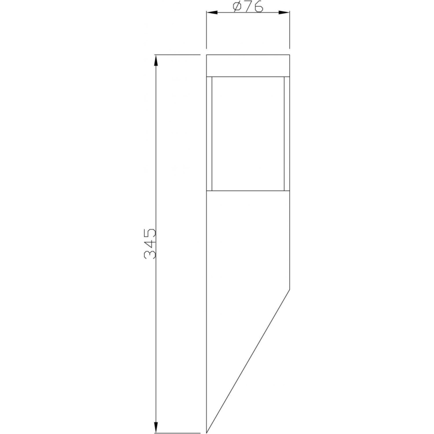 Deko-Light 731106 - Επιτοίχιο φωτιστικό εξωτερικού χώρου PORRIMA 1xGU10/5W/230V IP44 χρώμιο