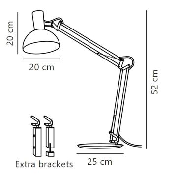 DFTP by Nordlux - Eπιτραπέζια λάμπα ARKI 1xE27/60W/230V μαύρο