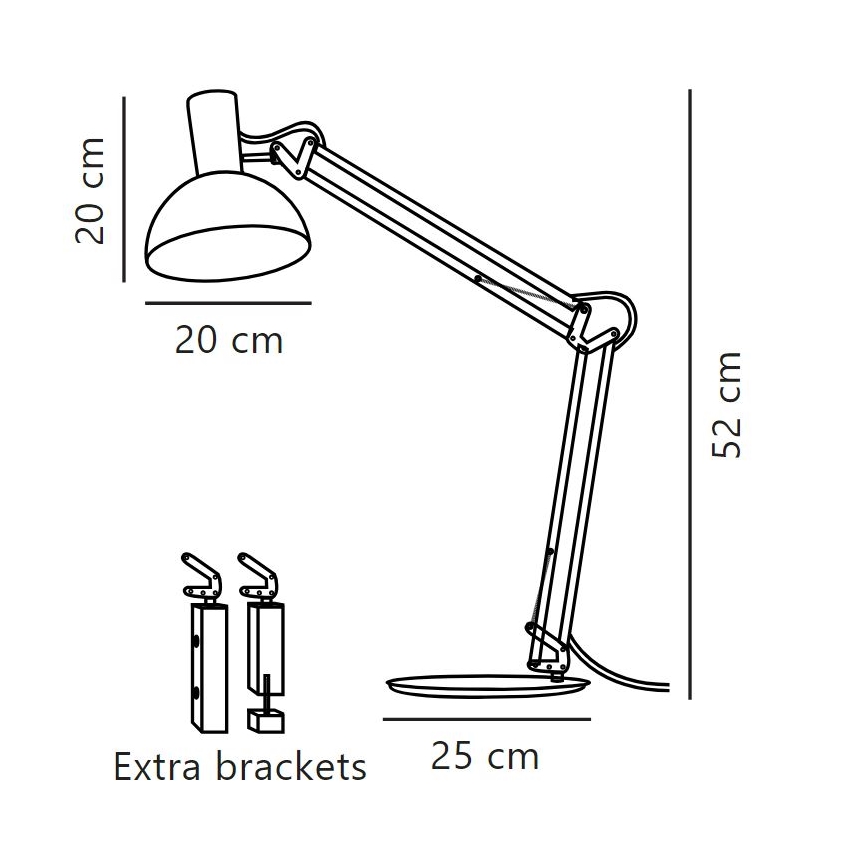 DFTP by Nordlux - Eπιτραπέζια λάμπα ARKI 1xE27/60W/230V μαύρο