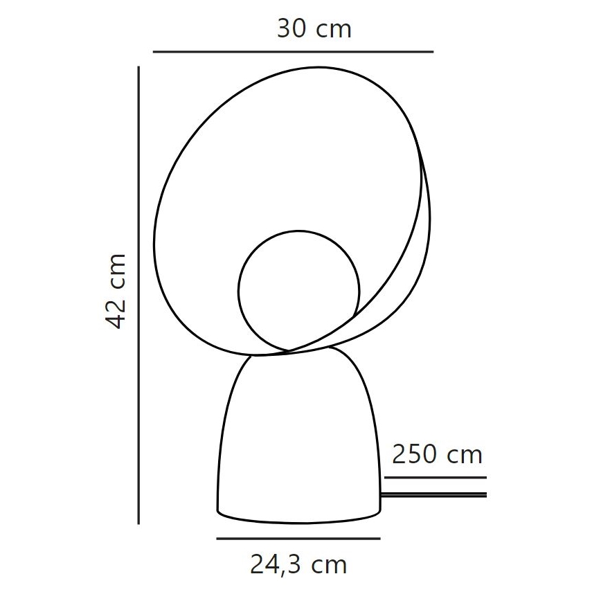 DFTP by Nordlux - Eπιτραπέζια λάμπα HELLO 1xE14/25W/230V γκρι