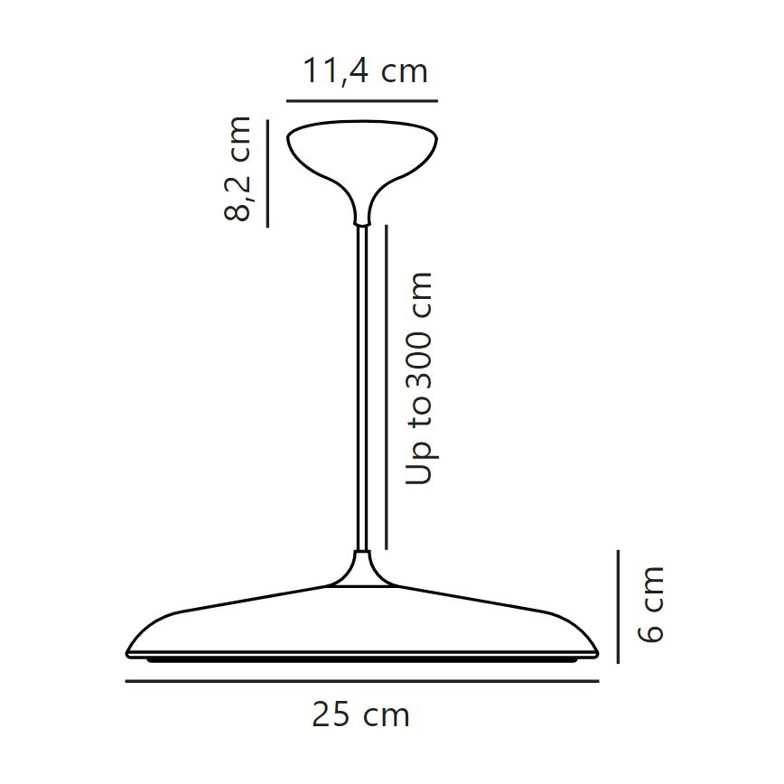 DFTP by Nordlux - Led Dimmable κρεμαστό φωτιστικό οροφής ARTIST LED/14W/230V διάμετρος 25 cm μπεζ