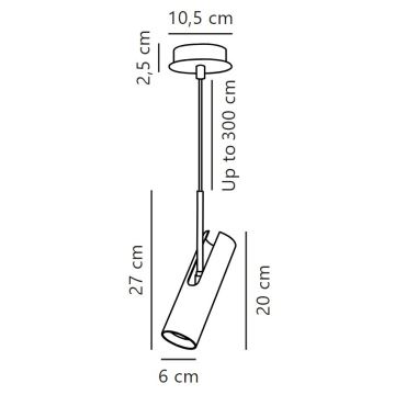 DFTP by Nordlux - Κρεμαστό φωτιστικό οροφής MIB 1xGU10/8W/230V λευκό