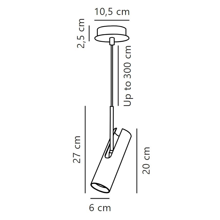 DFTP by Nordlux - Κρεμαστό φωτιστικό οροφής MIB 1xGU10/8W/230V λευκό