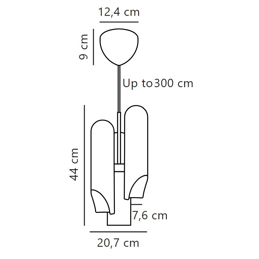 DFTP by Nordlux - Κρεμαστό φωτιστικό οροφής ROCHELLE 3xGU10/15W/230V