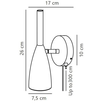 DFTP by Nordlux - Προβολέας τοίχου PURE 1xGU10/8W/230V γκρι