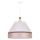 Duolla - Κρεμαστό φωτιστικό οροφής AVIGNON 1xE27/15W/230V διάμετρος 50 cm λευκό/μπεζ