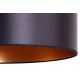 Duolla - Κρεμαστό φωτιστικό οροφής CANNES 1xE27/15W/230V διάμετρος 45 cm μαύρο/χάλκινο