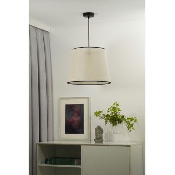 Duolla - Κρεμαστό φωτιστικό οροφής YUTE 1xE27/15W/230V γκρι/μαύρο