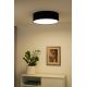 Duolla - Φωτιστικό οροφής LED CORTINA LED/26W/230V διάμετρος 45 cm μαύρο