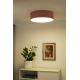 Duolla - Φωτιστικό οροφής LED CORTINA LED/26W/230V διάμετρος 45 cm ροζ