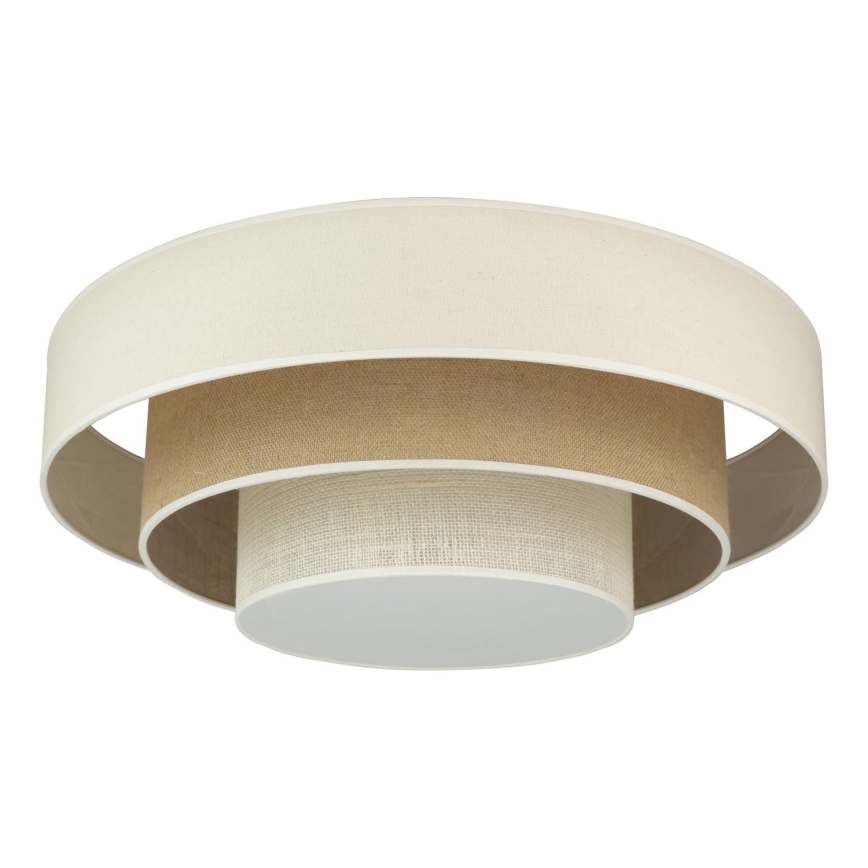 Duolla - Φωτιστικό οροφής LED LUNETA LED/26W/230V διάμετρος 60 cm 4000K κρεμ/καφέ