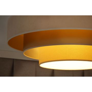 Duolla - Φωτιστικό οροφής LED LUNETA LED/26W/230V διάμετρος 60 cm 4000K κρεμ/χρυσαφί/μπεζ