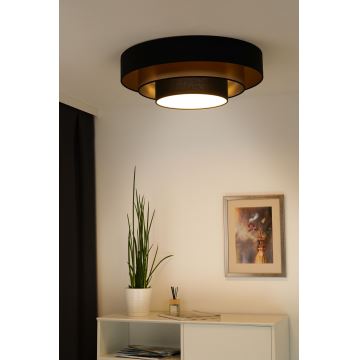 Duolla - Φωτιστικό οροφής LED LUNETA LED/26W/230V διάμετρος 60 cm 4000K μαύρο/χρυσαφί