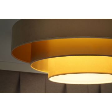 Duolla - Φωτιστικό οροφής LED LUNETA LED/26W/230V διάμετρος 60 cm 4000K μπεζ/χρυσαφί/κρεμ