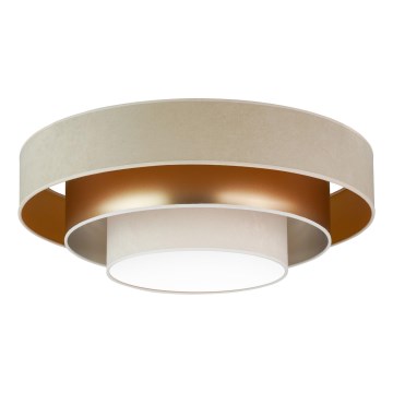 Duolla - Φωτιστικό οροφής LED LUNETA LED/26W/230V διάμετρος 60 cm 4000K μπεζ/χρυσαφί/κρεμ