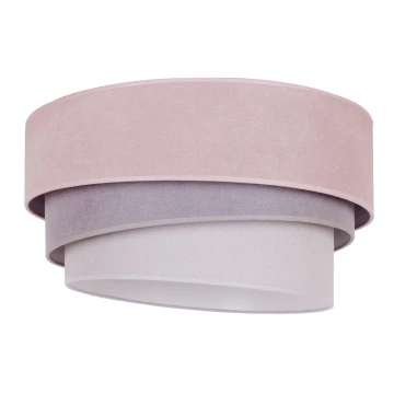 Duolla - Φωτιστικό οροφής TRIO 1xE27/15W/230V διάμετρος 45 cm ροζ/γκρι/λευκό