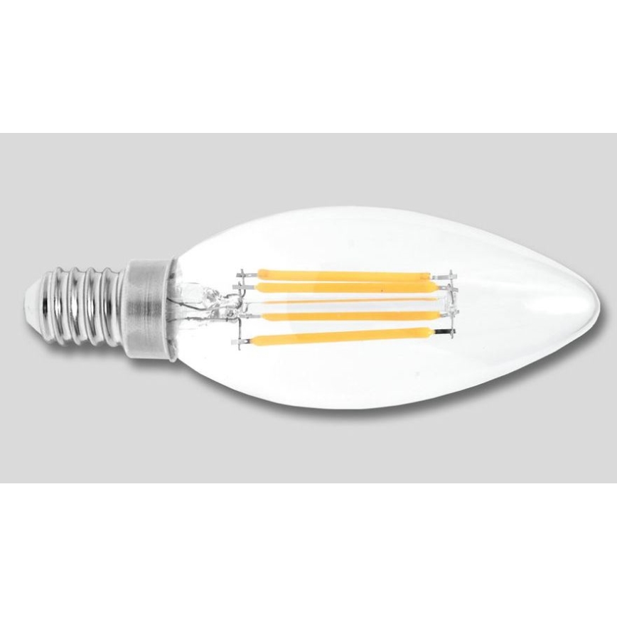 Λαμπτήρας LED RETRO C37 E14/2W/230V 3000K 320lm