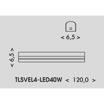 LED Φωτιστικό φθορίου VELO LED/24/32/40W/230V 3000/4000/6000K 120 cm λευκό