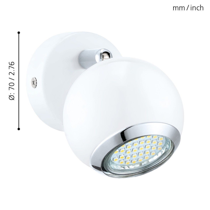 EGLO - Φως σποτ LED 1xGU10/3W LED