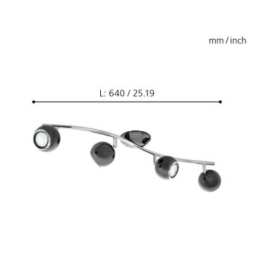 EGLO - Φως σποτ LED 4xGU10/3W LED