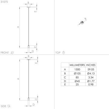 Eglo - Κρεμαστό φωτιστικό οροφής μονόφωτο 1xE27/40W/230V μαύρο/χρυσό