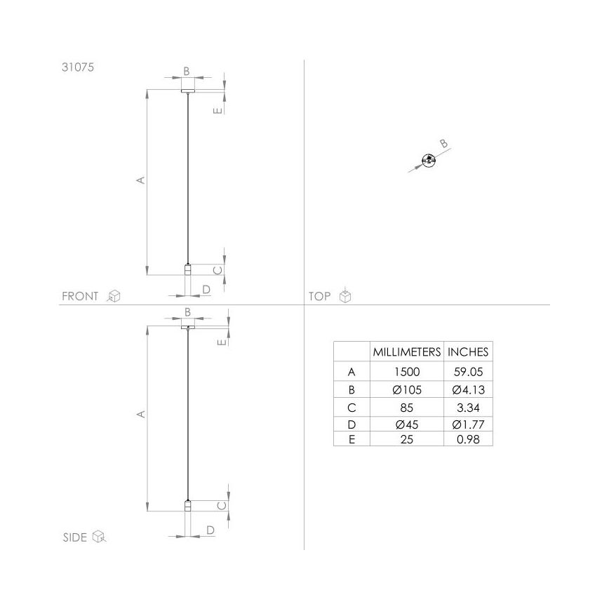 Eglo - Κρεμαστό φωτιστικό οροφής μονόφωτο 1xE27/40W/230V μαύρο/χρυσό