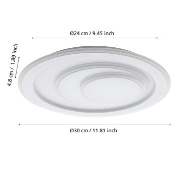 Eglo - Φωτιστικό οροφής LED LED/14,7W/230V διάμετρος 30 cm