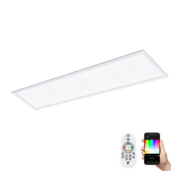 Eglo 32734 - LED RGBW Dimming πλαφονιέρα/χωνευτό πάνελ 2σε1 SALOBRENA-C LED/34W/230V λευκό + τηλεχειριστήριο