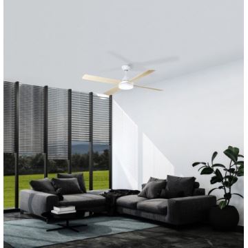 Eglo 35084 - Ανεμιστήρας οροφής LED Dimmable TRINIDAD LED/20W/230V +  RC λευκό