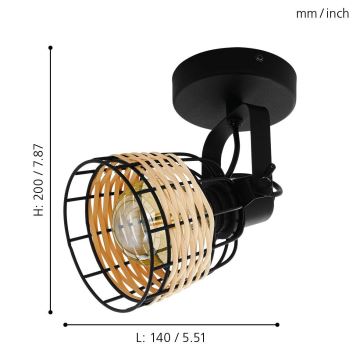 Eglo - Φωτιστικό σποτ 1xE27/40W/230V