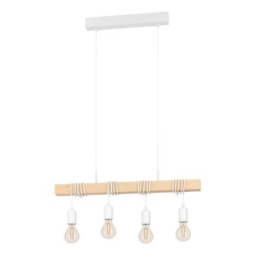 Eglo - Κρεμαστό φωτιστικό οροφής 4xE27/60W/230V - FSC πιστοποιημένο