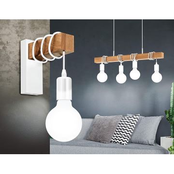 Eglo - Κρεμαστό φωτιστικό οροφής 4xE27/60W/230V - FSC πιστοποιημένο