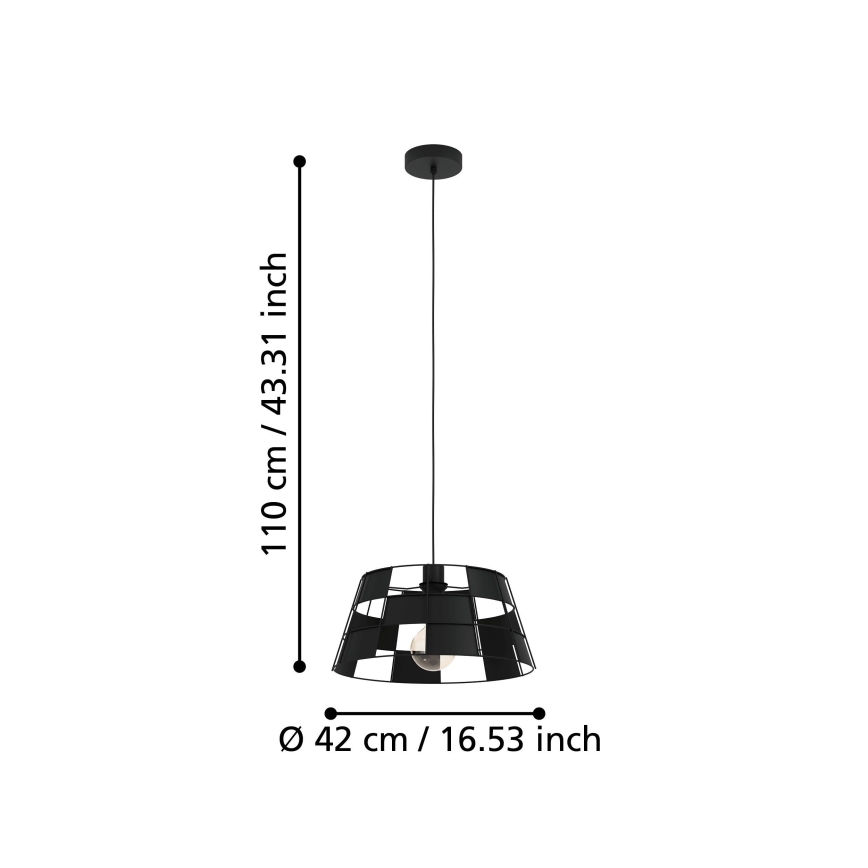 Eglo - Πολύφωτο με συρματόσχοινο 1xE27/40W/230V