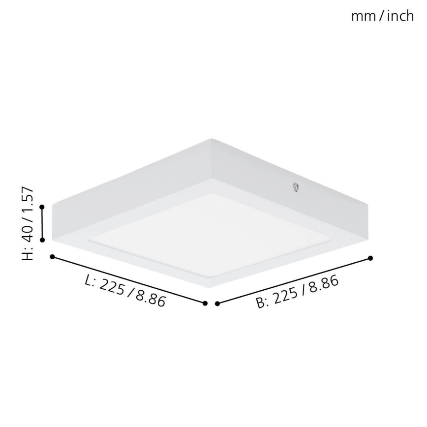 Eglo 78202 - Φωτιστικό οροφής LED FUEVA LED/16,5W/230V