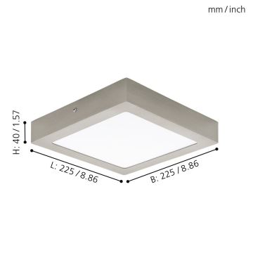 Eglo 78216 - Φωτιστικό οροφής LED FUEVA LED/16,5W/230V
