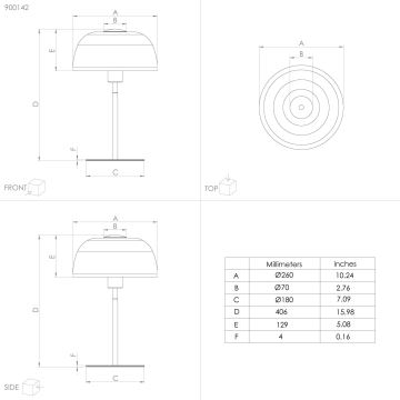 Eglo - Επιτραπέζια λάμπα 1xE27/40W/230V μαύρο/λευκό