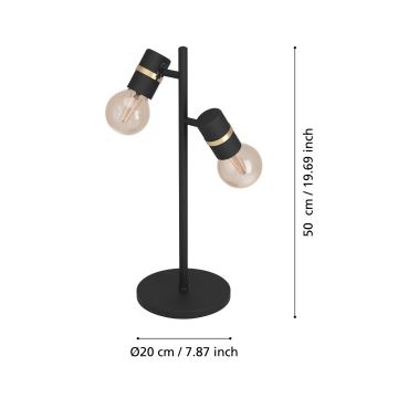 Eglo - Eπιτραπέζια λάμπα 2xE27/10W/230V