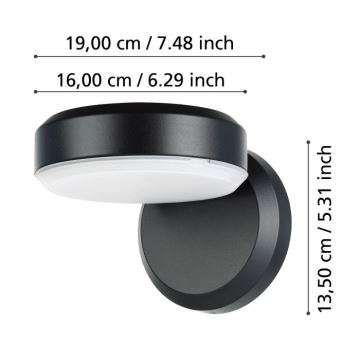 Eglo - Επιτοίχιο φωτιστικό εξωτερικού χώρου LED LED/10,8/230V IP54