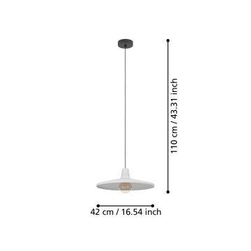 Eglo - Πολύφωτο με συρματόσχοινο 1xE27/40W/230V