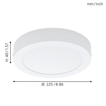 Eglo 94076 - Φως οροφής LED FUEVA 1 LED/16,47W/230V