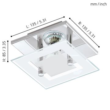 Eglo - Φως οροφής LED 1xGU10-LED/3W/230V