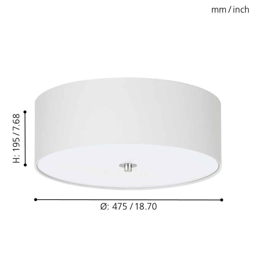 Eglo - Φως οροφής 3xE27/60W/230V