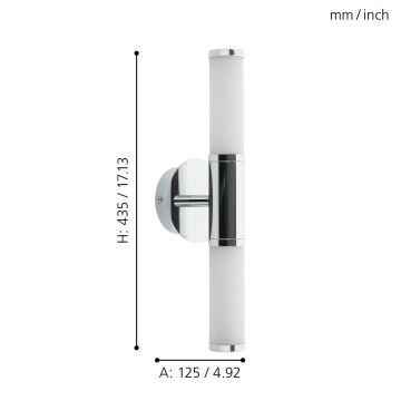 Eglo - Φως μπάνιου LED 1 2xLED/4,5W/230V IP44