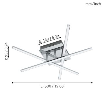 Eglo - Φωτιστικό οροφής LED LED/13,2W/230V