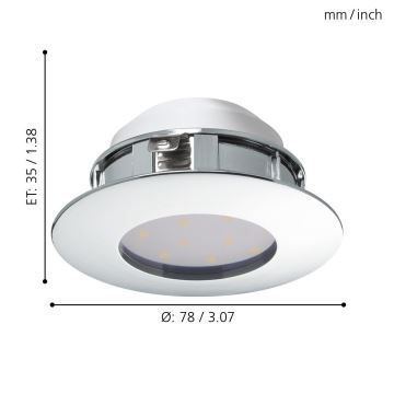 Eglo - Κρεμαστό φως οροφής LED 1xLED/6W/230V