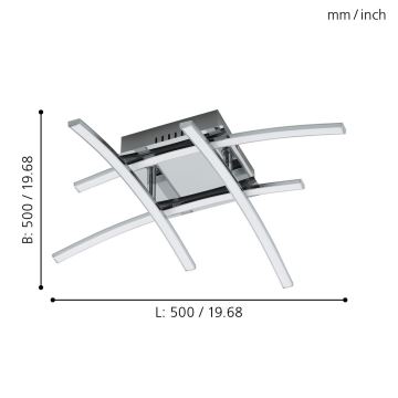 Eglo - Συνδεδεμένο πολύφωτο LED 4xLED/5W/230V