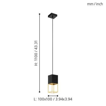 Eglo - Πολύφωτο LED σε σχοινί 1xGU10/5W/230V