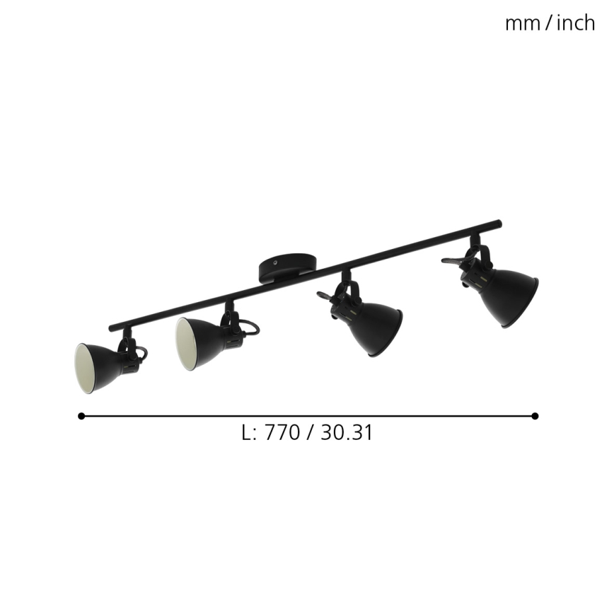 Eglo - Φως σποτ LED 4xLED/3,3W/230V