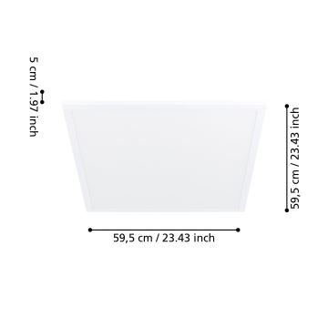 Eglo - Φως οροφής LED με αισθητήρα LED/34W/230V