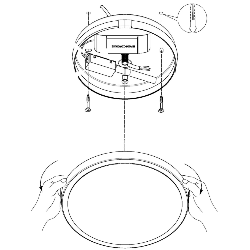 Eglo - Φως οροφής LED LED/8,6W/230V